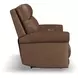 Alexander Weathered Khaki Brown Leather Zero Gravity Triple Power Reclining Living Room Set