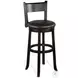 Mesa Grace Black Swivel Barstool Set of 2