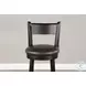 Mesa Grace Black Swivel Barstool Set of 2