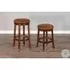 Desert Sage Dark Brown Swivel Barstool Set of 2