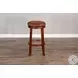 Desert Sage Dark Brown Swivel Barstool Set of 2