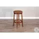 Desert Sage Dark Brown Swivel Barstool Set of 2