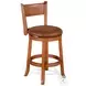Crimson Ridge Beige Swivel Counter Height Stool of 2