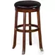 Villa Rosso Medium Brown Swivel Barstool Set of 2