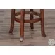 Villa Rosso Medium Brown Swivel Barstool Set of 2