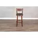 Tuscany Black Upholstered Swivel Bar Stool Set of 2