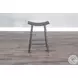 Maple Haze Dark Tobacco Leaf Saddle Counter Height Stool Set of 2