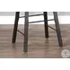 Autumn Echo Tobacco Leaf Saddle Seat Metal Barstool Set of 2