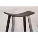 Autumn Echo Tobacco Leaf Saddle Seat Metal Barstool Set of 2