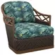 Diamond Cove Green Upholstered Swivel Chair