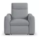Ava Gray Performance Fabric Triple Power Recliner with USB Charging