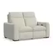 Ava Cream Performance Fabric Triple Power Reclining Living Room Set