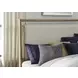 Arlington Nutmeg and Beige Queen Upholstered Panel Bed