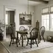 Legacy Manor Rustic Oak and Black 5 Piece Dining Set