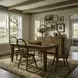 Legacy Manor Rustic Oak and Black 5 Piece Rectangular Dining Set