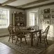 Legacy Manor Rustic Oak and Black 7 Piece Dining Set