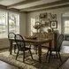 Legacy Manor Rustic Oak and Black 5 Piece Extendable Dining Set