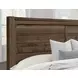 Cool Rustic Mink King Plank Panel Bed