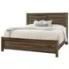 Cool Rustic Mink King Plank Panel Bed