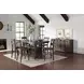 Madison County Barnwood Brown 7 Piece Dining Set with Storage