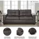 Barlin Mills Umber Queen 85" Sofa Sleeper