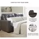 Barlin Mills Umber Queen 85" Sofa Sleeper