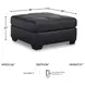 Barlin Mills Carbon Oversized Accent Ottoman