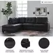 Barlin Mills Carbon 2 Piece Sectional with LAF Chaise