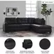 Barlin Mills Carbon 2 Piece Sectional with RAF Chaise
