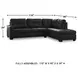 Barlin Mills Carbon 2 Piece Sectional with RAF Chaise