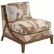 La Costa White and Brown Upholstered Tasman Accent Chair