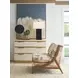 La Costa White and Brown Upholstered Tasman Accent Chair