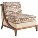 Sunset Key Tasman Beige and Tan Upholstered Accent Chair
