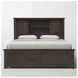 Madison County Barnwood Brown King Bookcase Bed