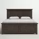 Madison County Barnwood Brown Queen Bookcase Bed