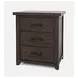 Madison County Barnwood Brown Drawer Nightstand