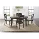 Madison County Brown and Vintage Black 7 Piece Dining Set