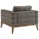 Key Biscayne Star Island Black and Brown Upholstered Accent Chair