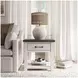Madison County Vintage White Harris End Table