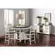 Madison County Brown and Vintage White 5 Piece Counter Height Dining Set