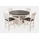 Madison County Brown and Vintage White 5 Piece Counter Height Dining Set