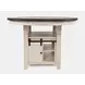 Madison County Brown and Vintage White 5 Piece Counter Height Dining Set