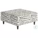 Durango Fossil Ebony Square Cocktail Ottoman