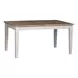 Meadowbrook Soft White Wash and Wirebrushed Gray Upholstered 7 Piece Extendable Rectangular Dining Set