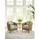 Key Biscayne Gables Estate Green Upholstered Accent Chair