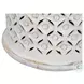Decker Antique White Small Drum Table