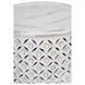 Decker Antique White Small Drum Table