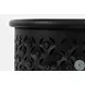 Global Archive Antique Black Drum Accent Table