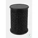 Global Archive Antique Black Drum Accent Table