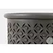 Global Archive Antique Grey Drum Accent Table
